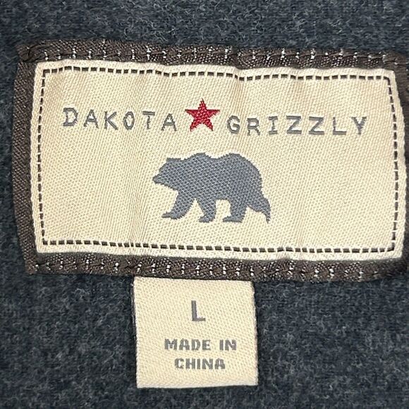 Dakota Grizzly Chamois Flannel Button Front Shirt Mens Large Long Sleeve Gray - Picture 6 of 8